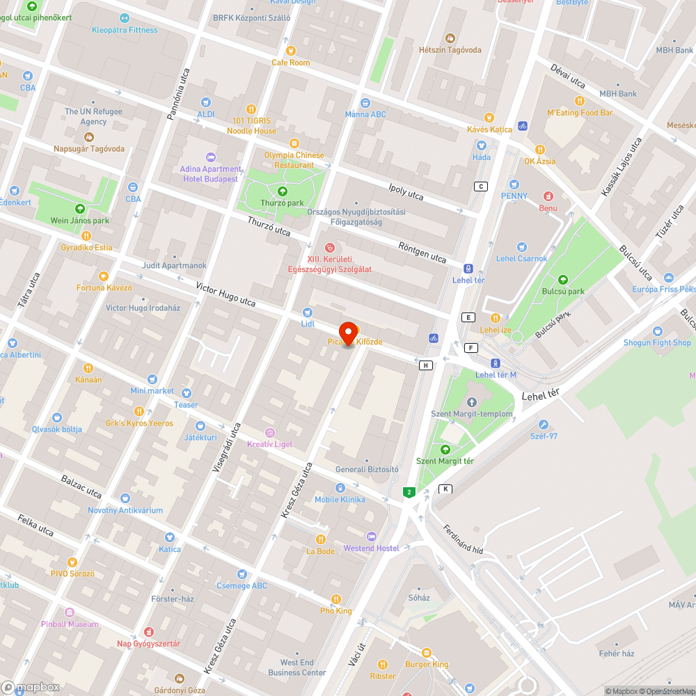 Kidöntött vasrudak bejelentés helye