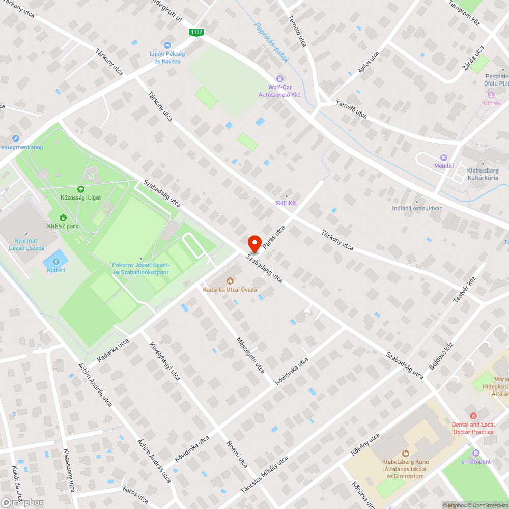 Leszakadt vezeték bejelentés helye