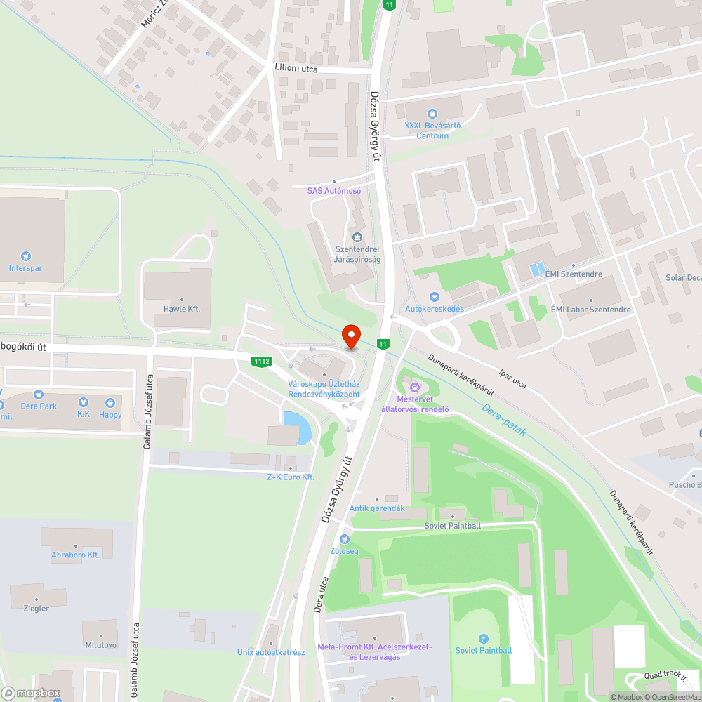 Elhagyott kerékpár bejelentés helye