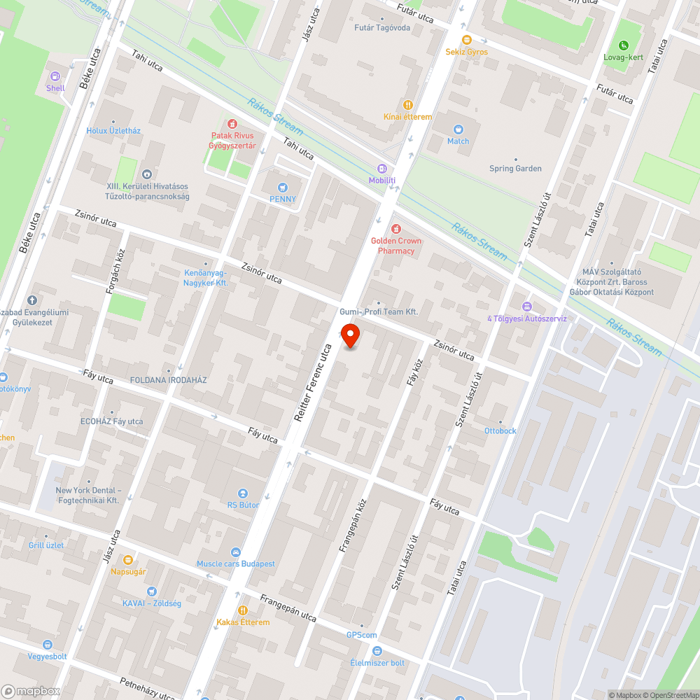 Szemét és konténer bejelentés helye