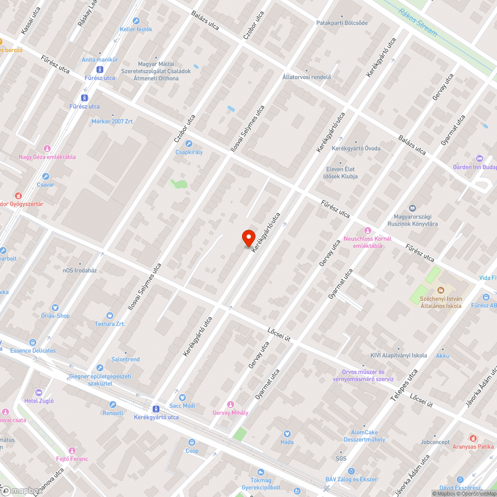 Botlásveszélyes járda bejelentés helye