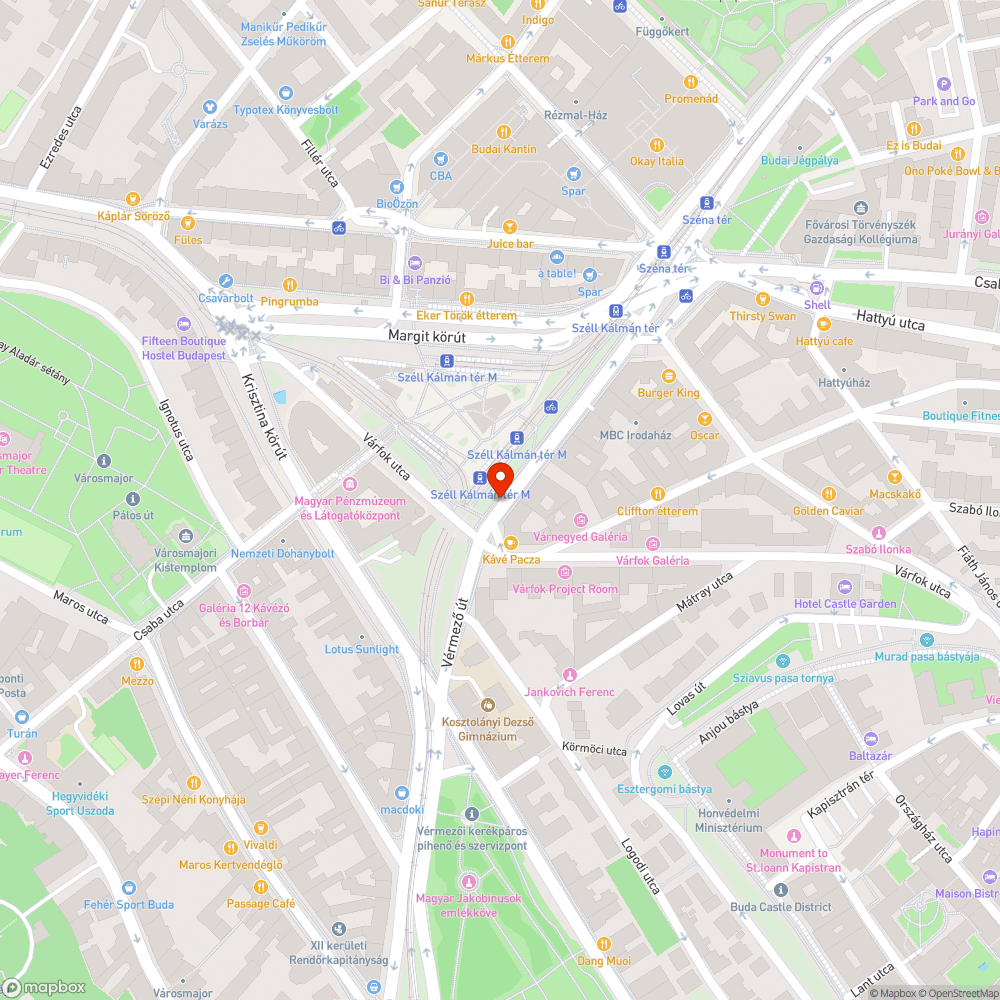 Szomjazó és kiszáradt fák bejelentés helye