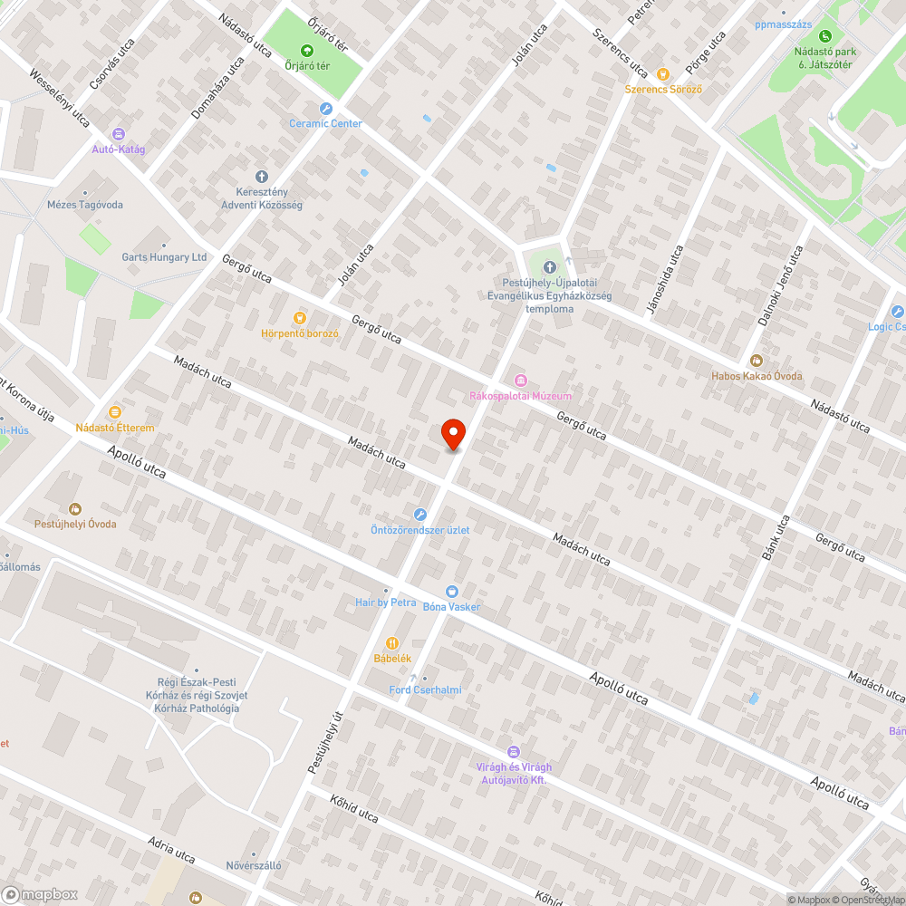 Roncsautó bejelentés helye