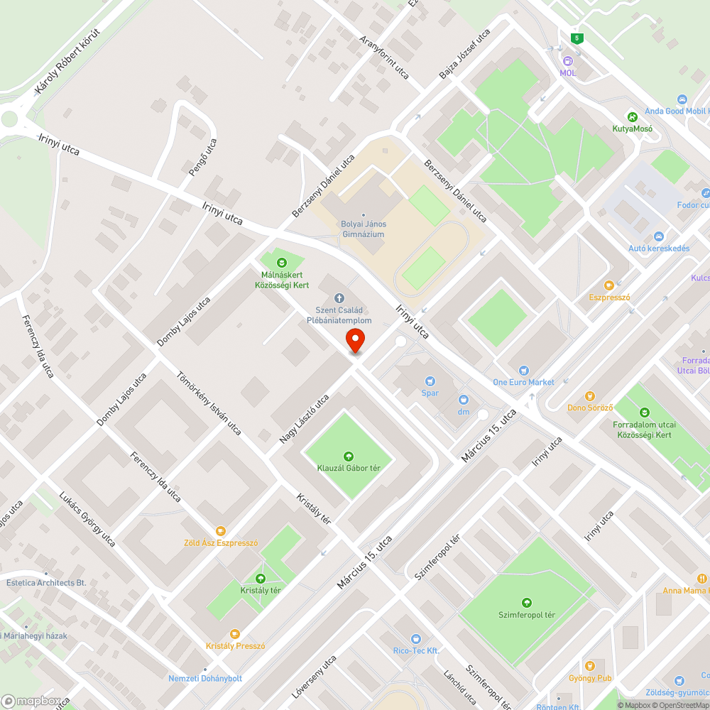 Szemét bejelentés helye