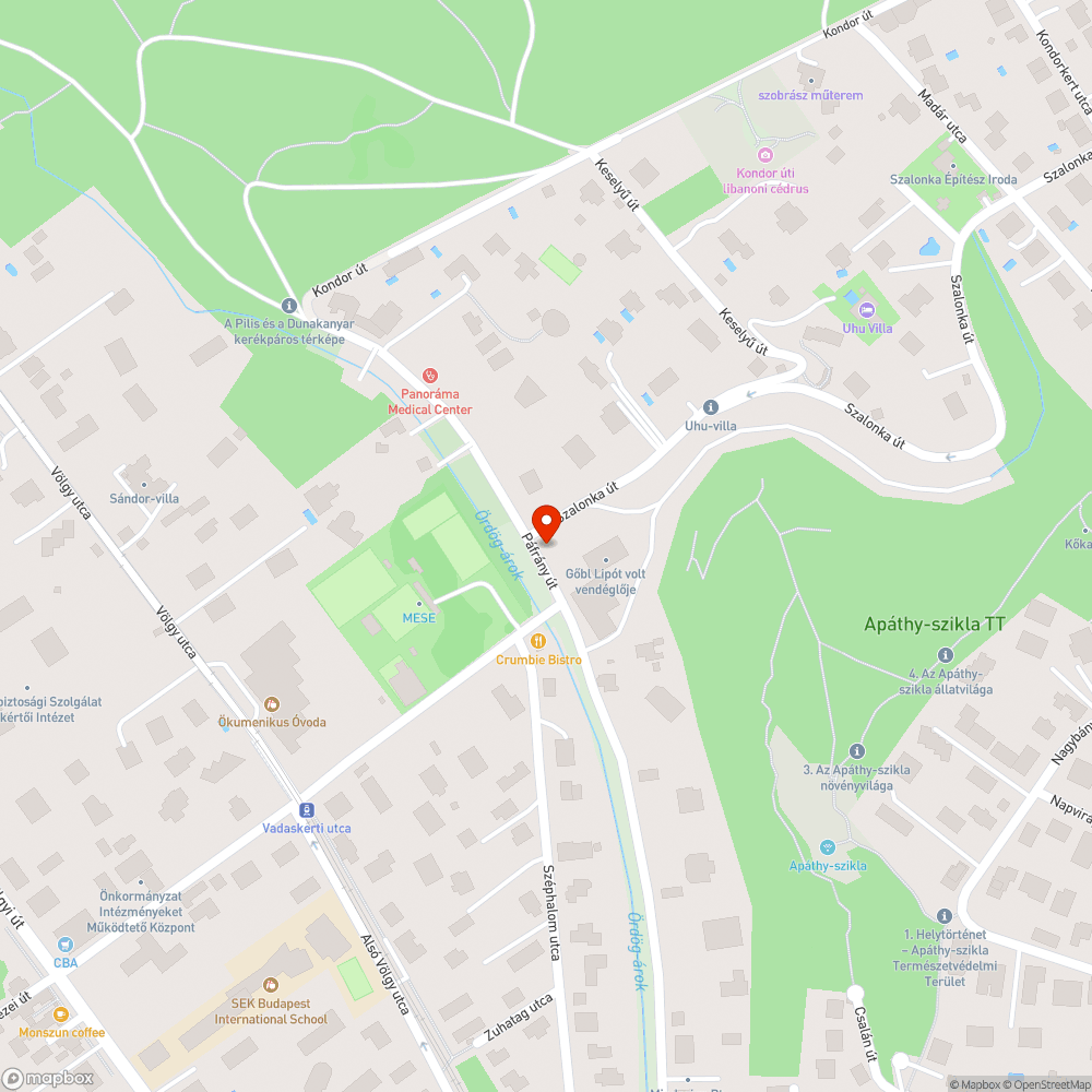 Félig lebontott épület és környezetének állapota bejelentés helye