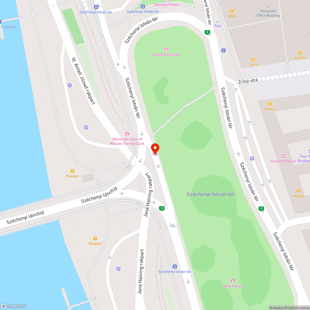 Graffiti Lánchíd pesti oldal bejelentés helye