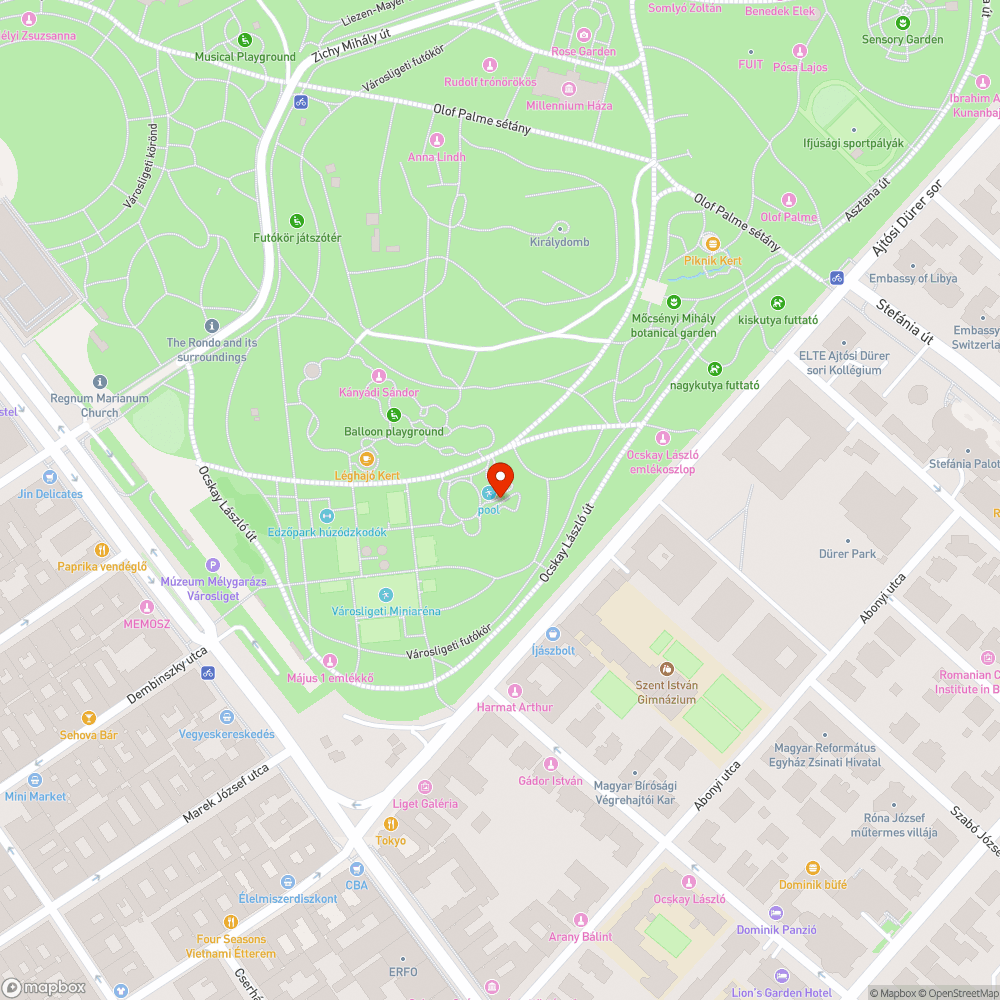 Városligeti játszó mellett bejelentés helye