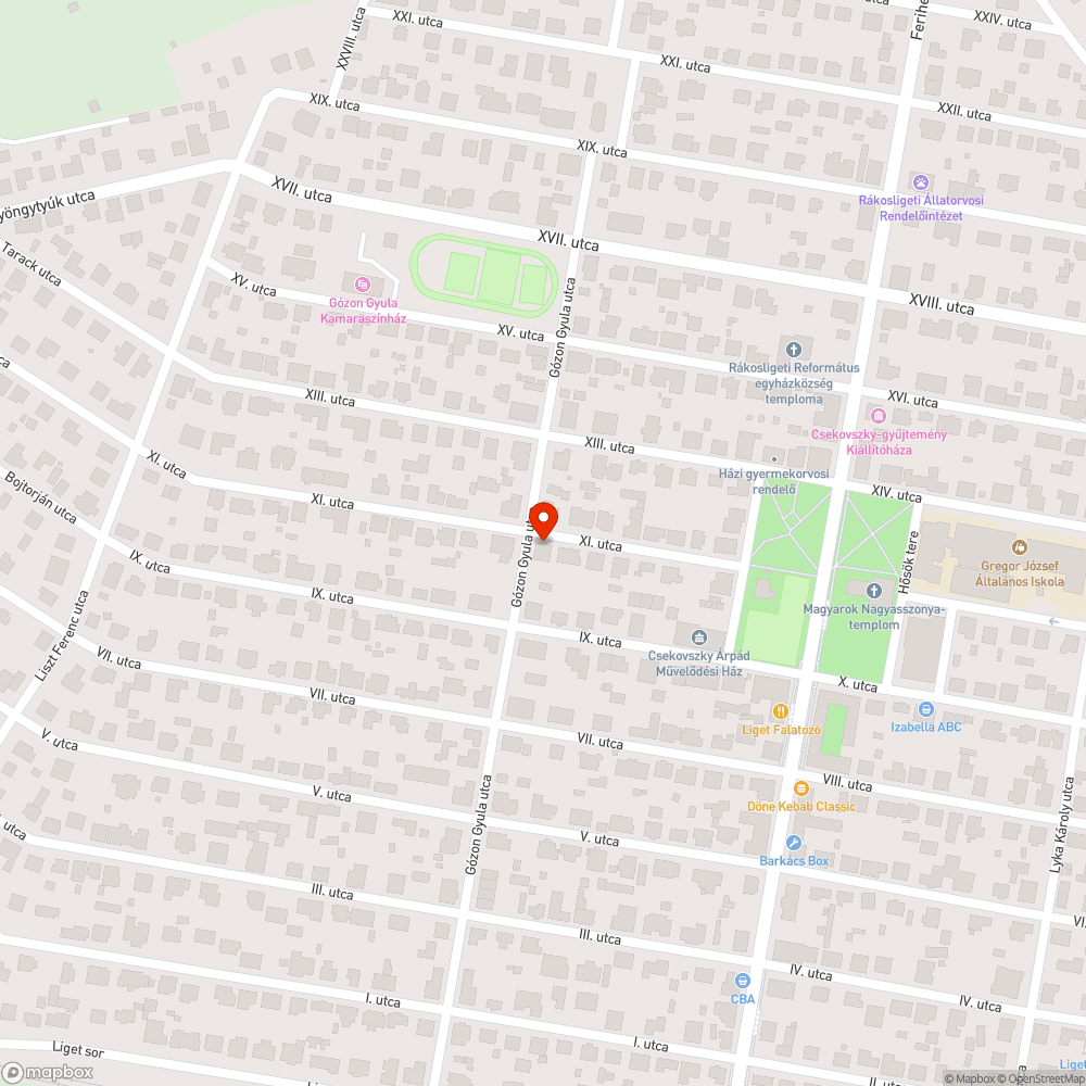 Belógó bokor bejelentés helye