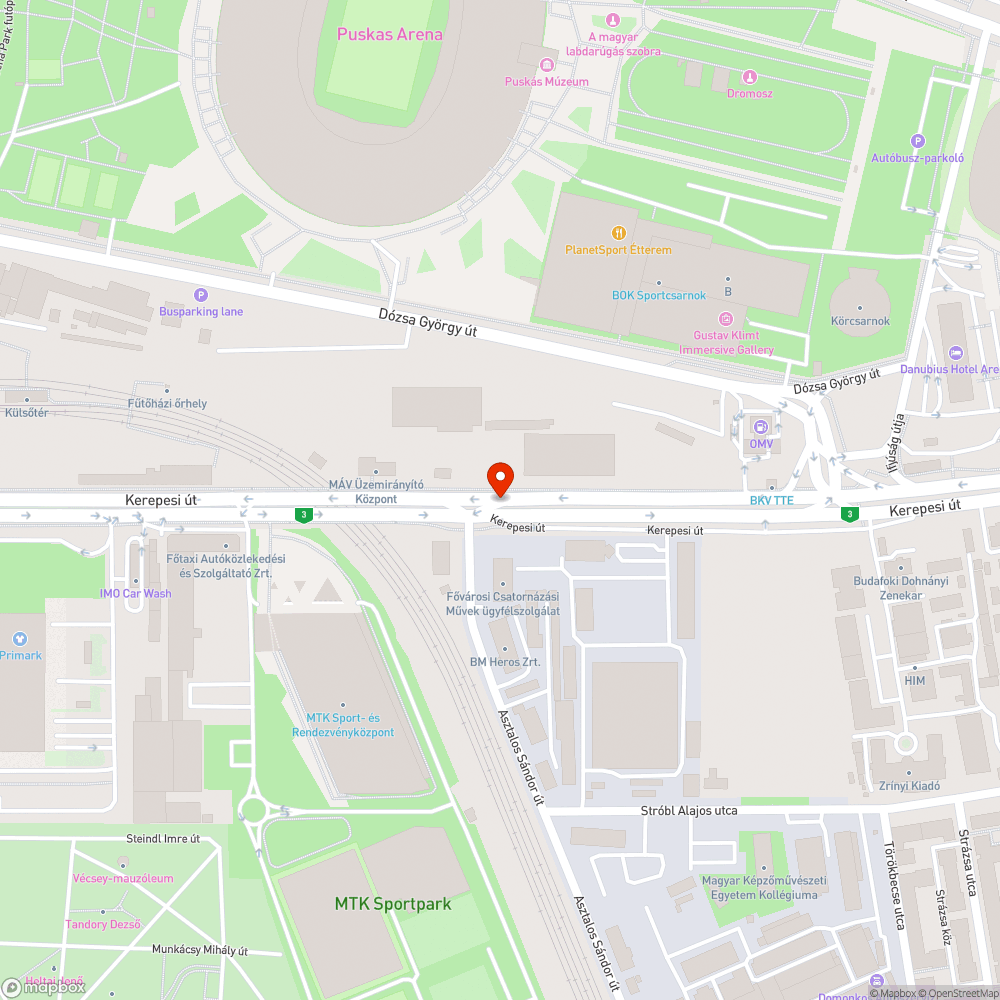 Kitört tábla a Kerepesin bejelentés helye