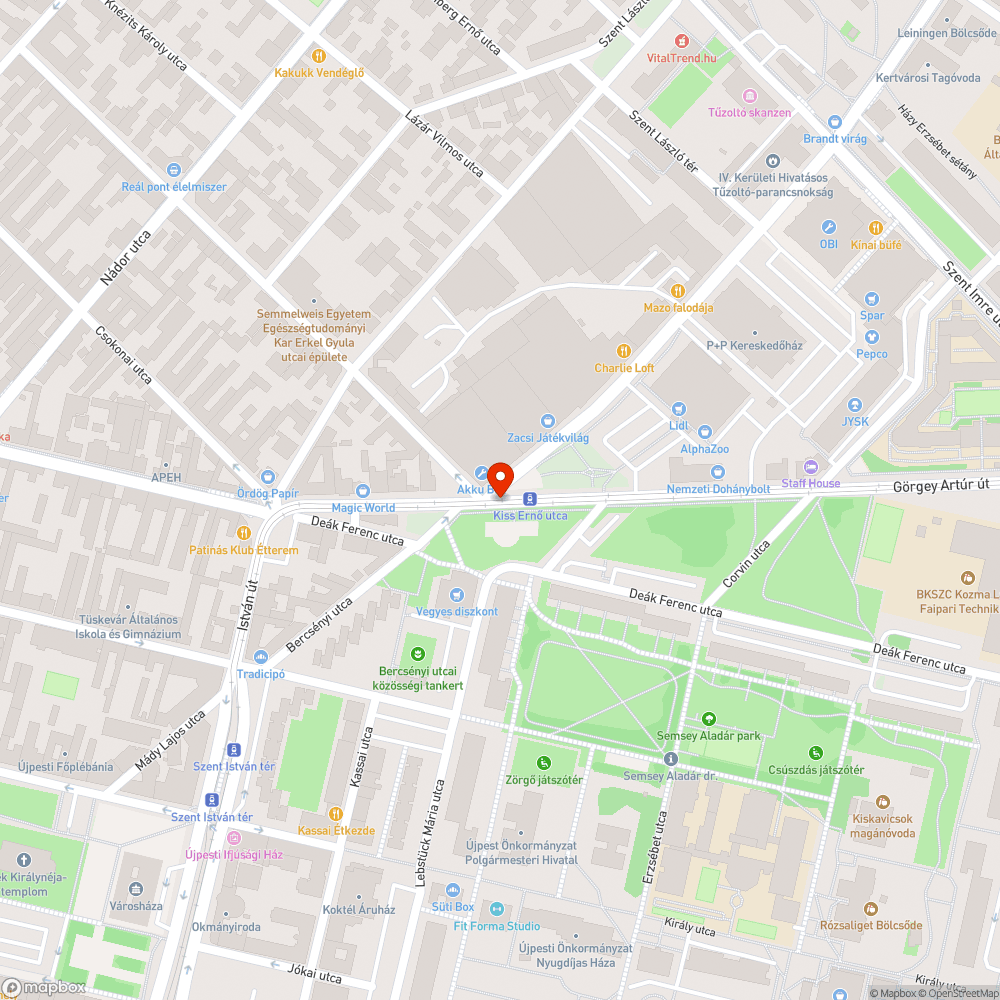 Graffitis szekrény bejelentés helye