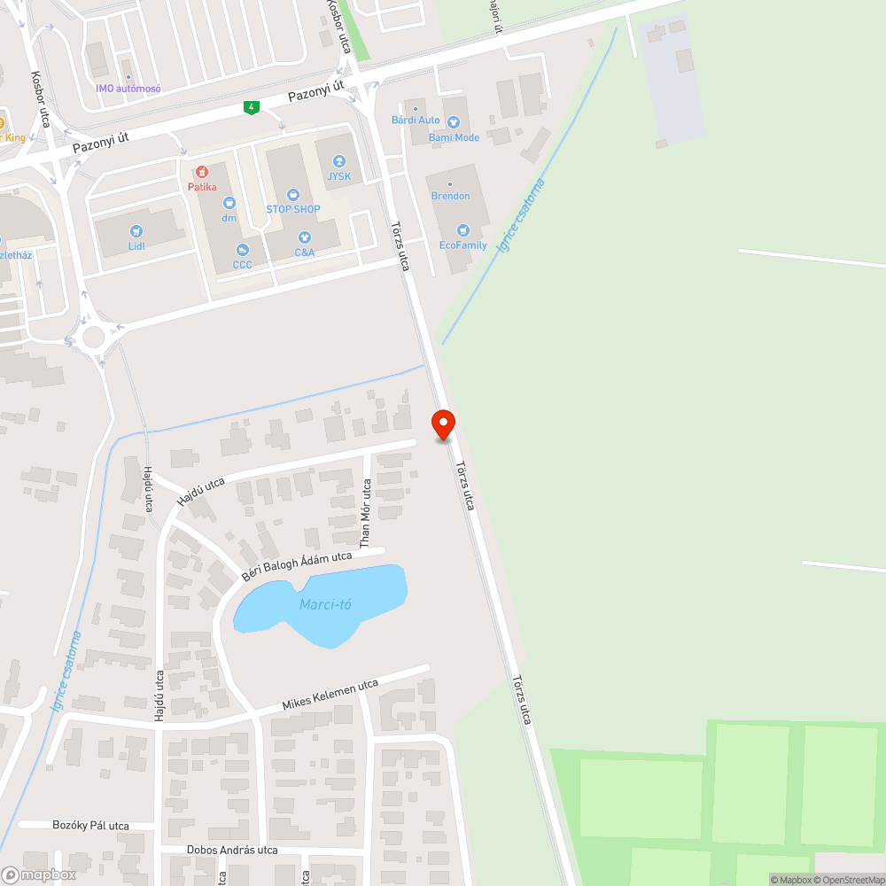 Kikopott padka bejelentés helye