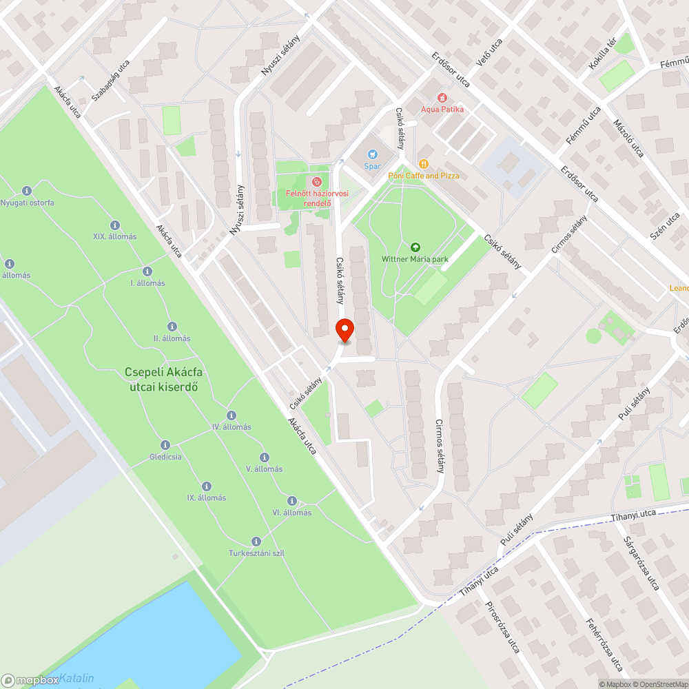 Megsüllyedt elzáró bejelentés helye