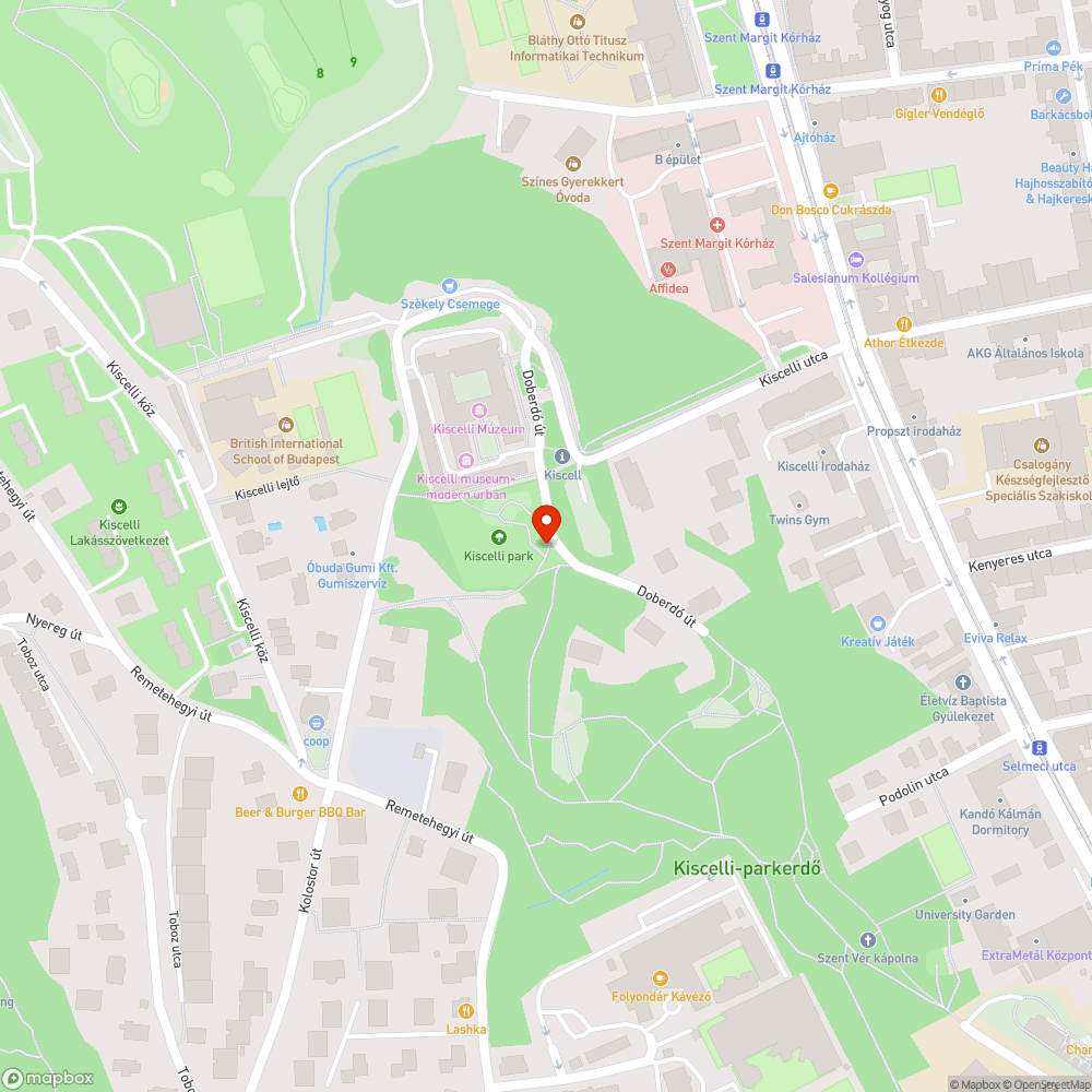 Törött kutyaitató bejelentés helye