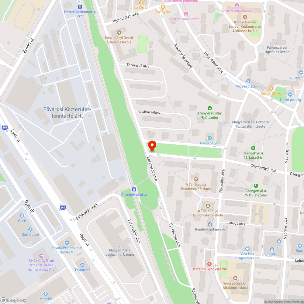 Elhagyott rendszám nélküli teherautó bejelentés helye