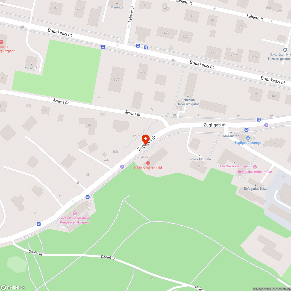 Kátyús út bejelentés helye