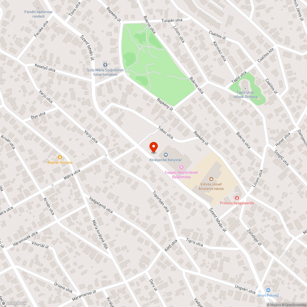 Sérült telefonfülke bejelentés helye