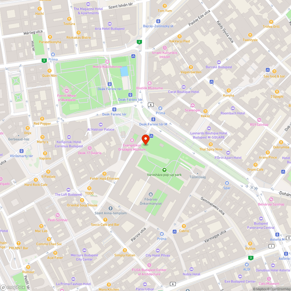 Városháza park párakapu bejelentés helye