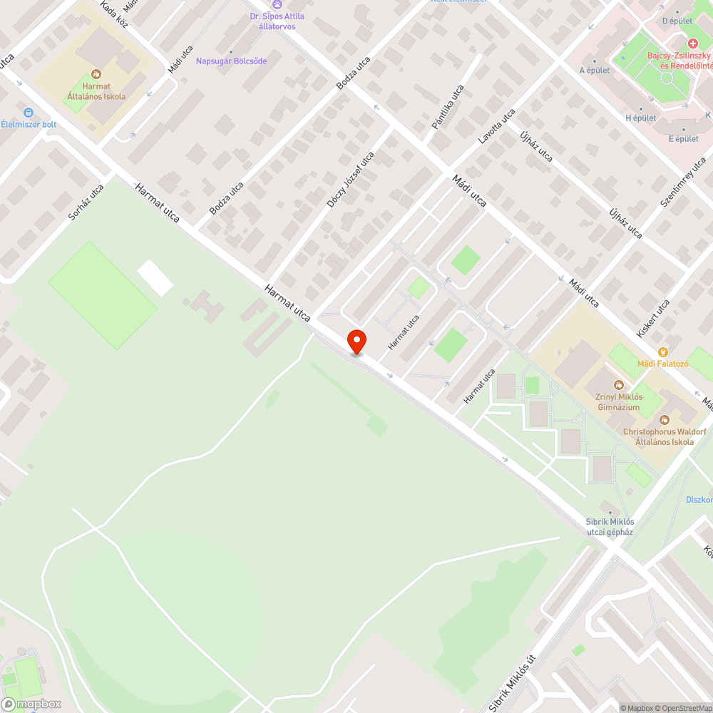 Betört üveg a buszmegállóban bejelentés helye