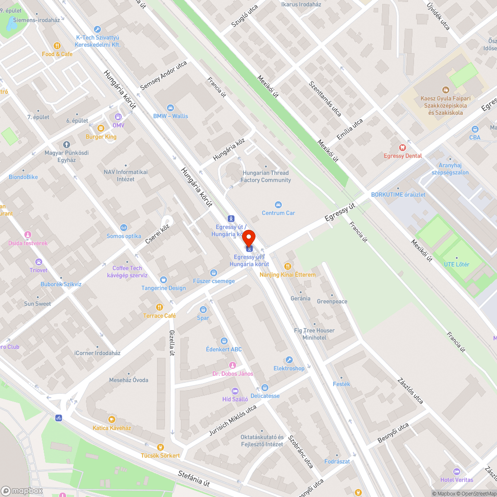 Törött üveg a villamosmegállóban bejelentés helye