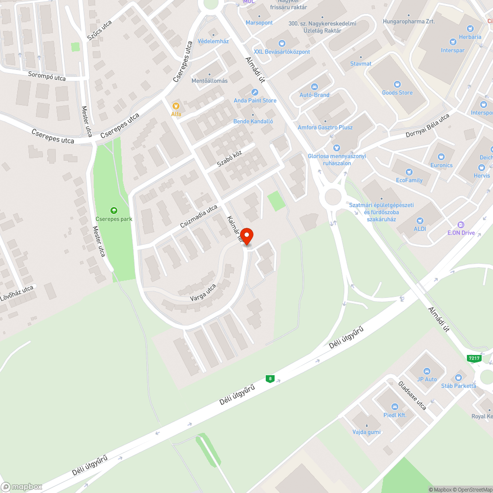 Levágott ágak bejelentés helye