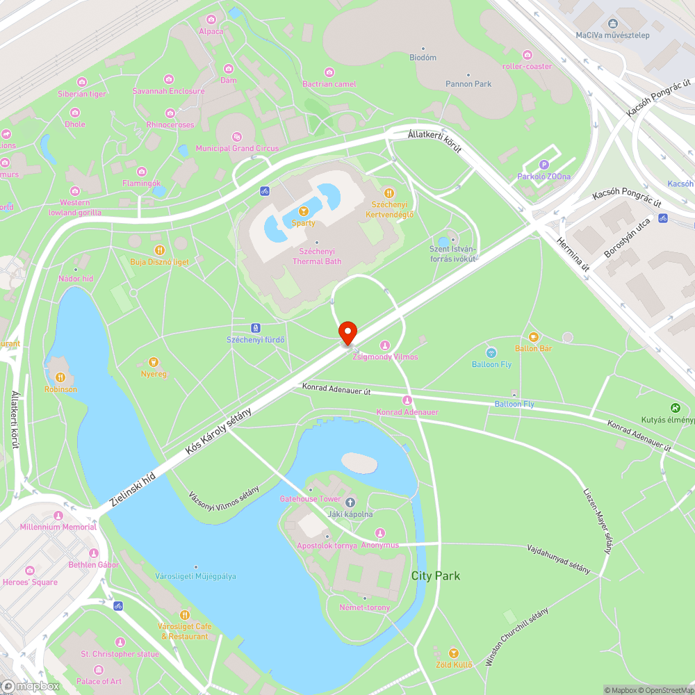 Évek óta nem működő szökőkút bejelentés helye