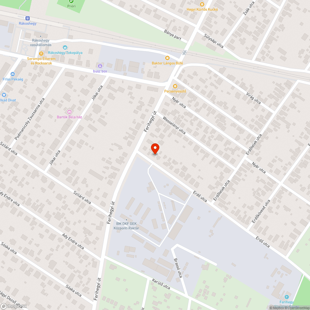 Kátyú bejelentés helye