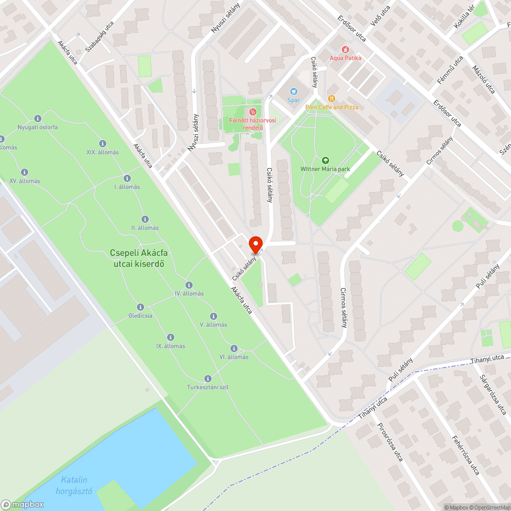 Aknajavítás bejelentés helye