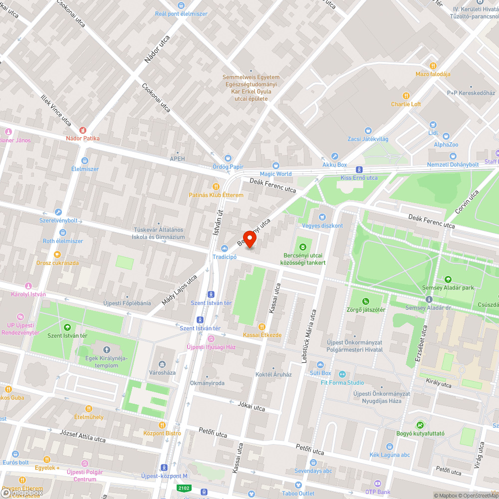 Kopott utcanévtábla bejelentés helye