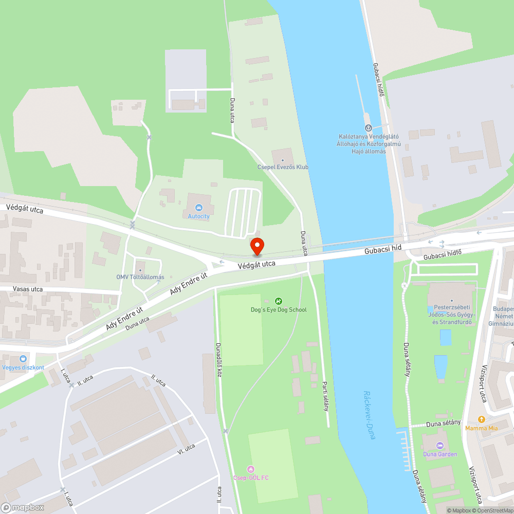 Elhagyott, kiborított szemetes bejelentés helye