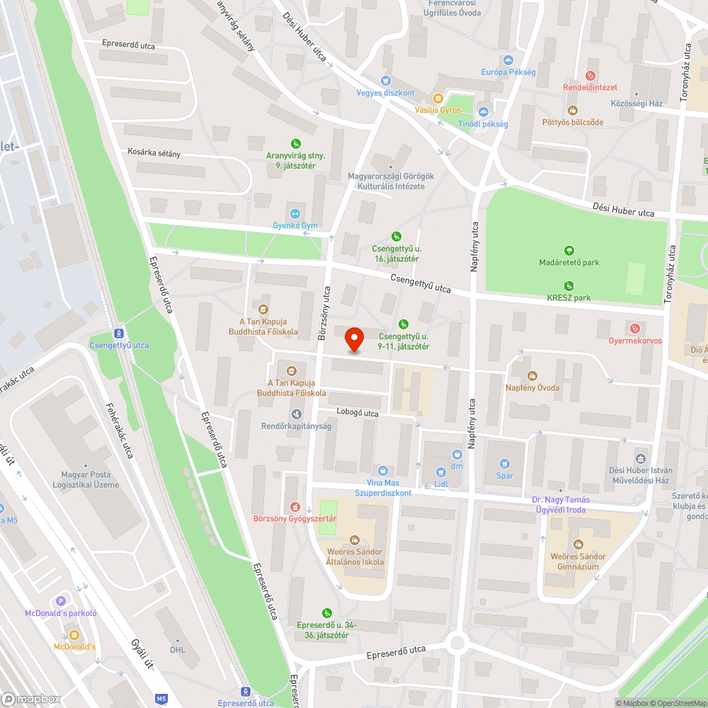 Elhagyott Opel bejelentés helye