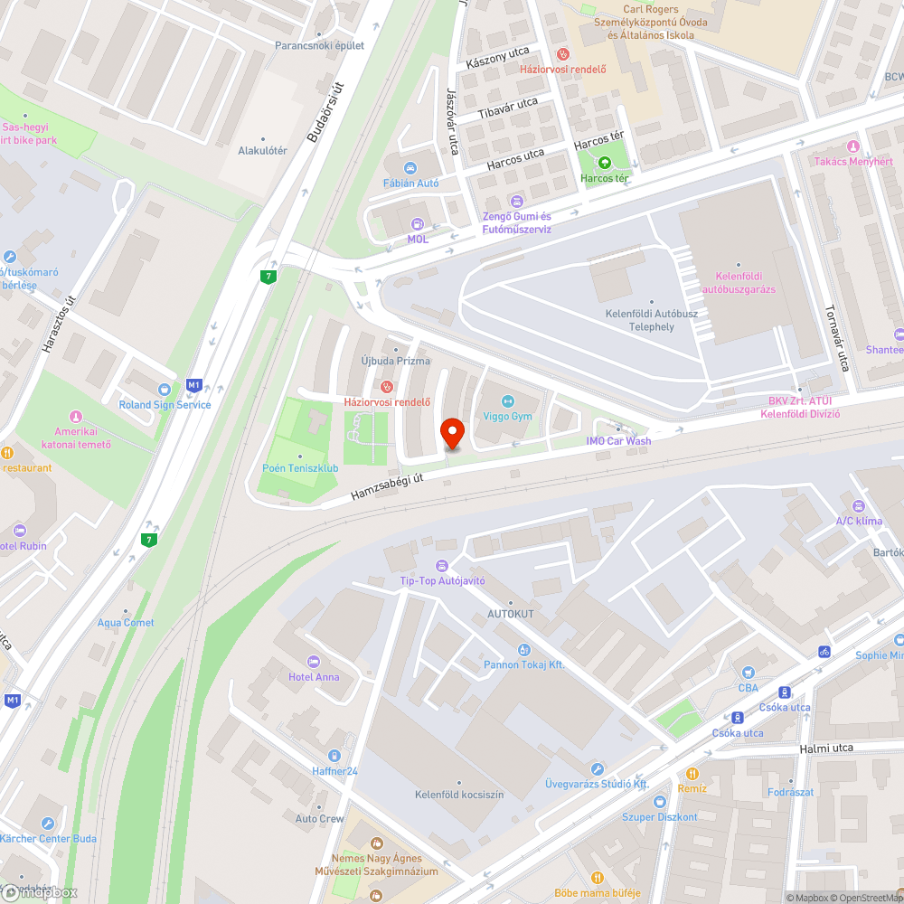 Elhagyott Matiz bejelentés helye