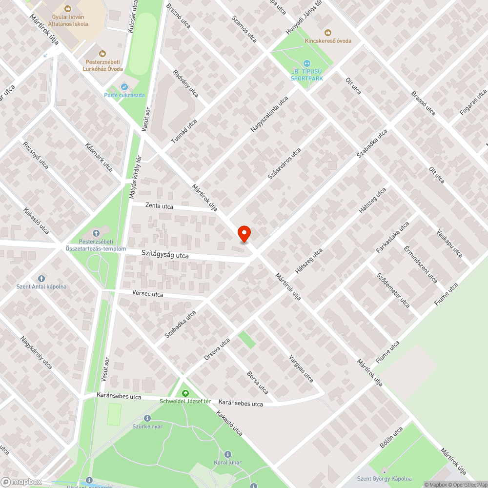 Szemét bejelentés helye