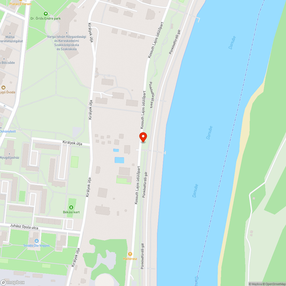 Megdőlt fa bejelentés helye