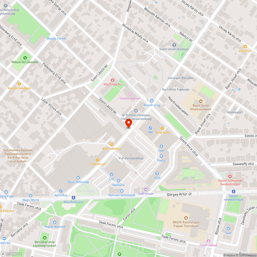 Hiányos tűzcsap bejelentés helye