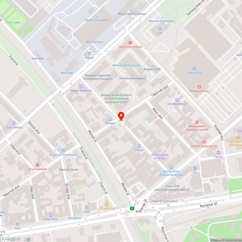 Tesco bevásárlókocsi-karavánok a Várna utcában bejelentés helye