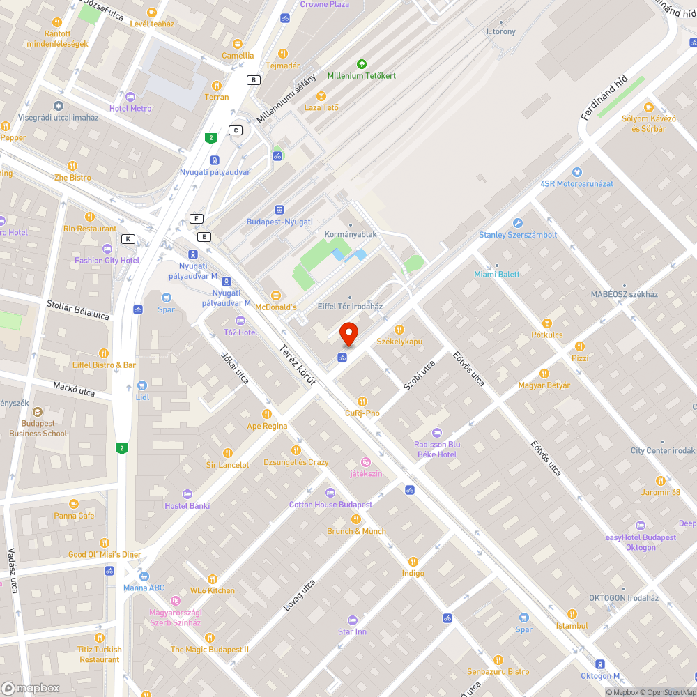 Megtévesztő megállónév bejelentés helye