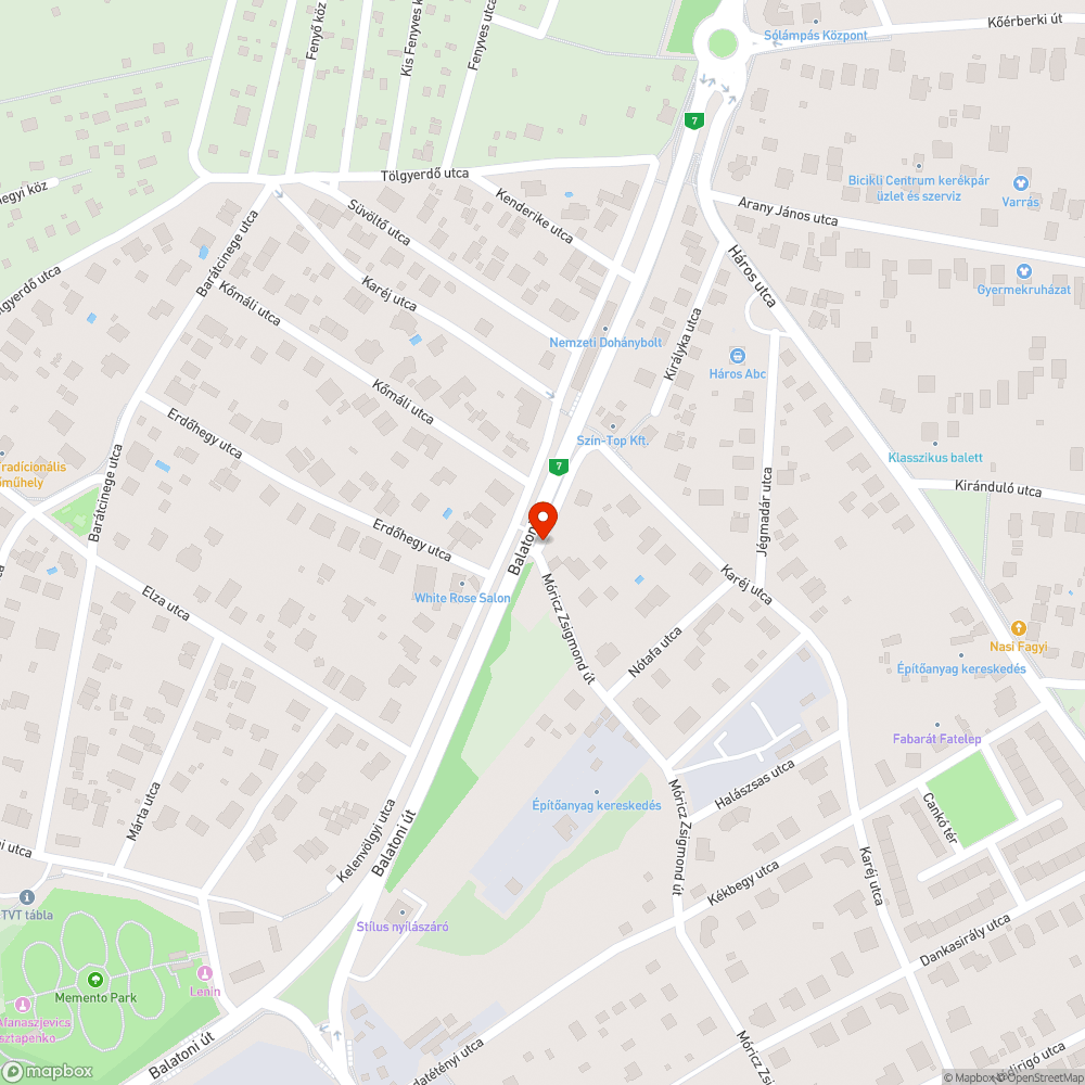 Kátyús szakasz bejelentés helye