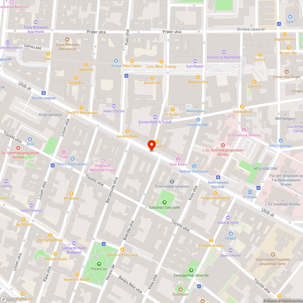 Összefirkált telefonfülke bejelentés helye