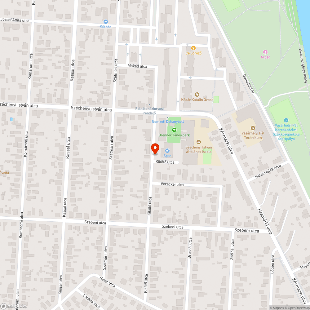 Elhagyott autó bejelentés helye