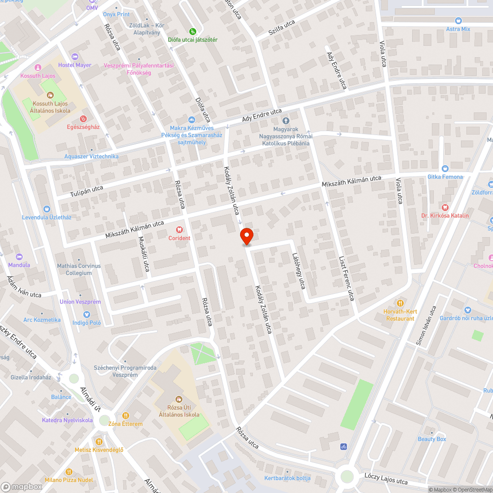 Döglött állat (sün) bejelentés helye