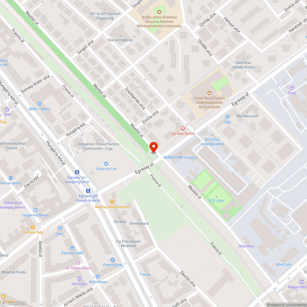 graffiti bejelentés helye