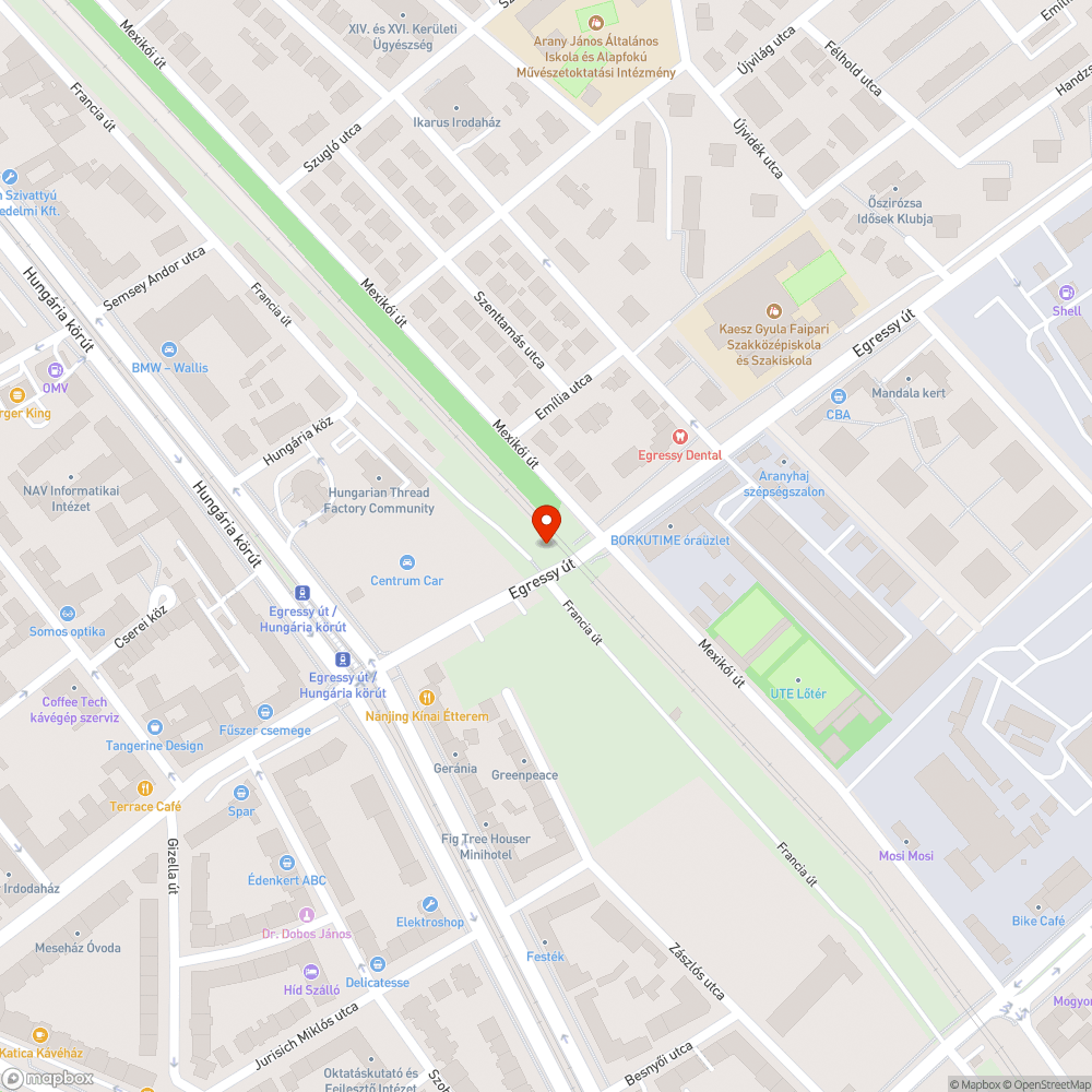 Kidöntött poller bejelentés helye