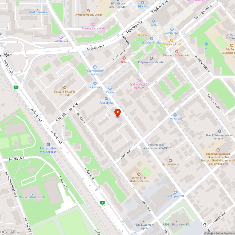 Kiszáradt bokor bejelentés helye