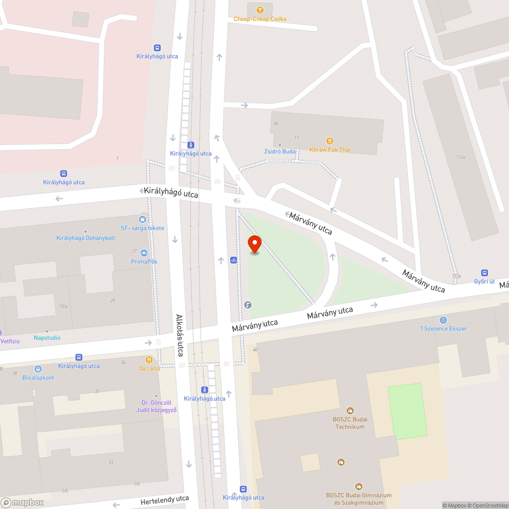 Fedlaphiba a járdán bejelentés helye