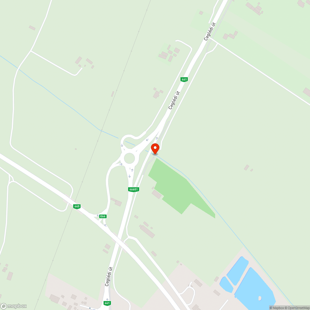 Kerékpárutat összekötő híd bejelentés helye