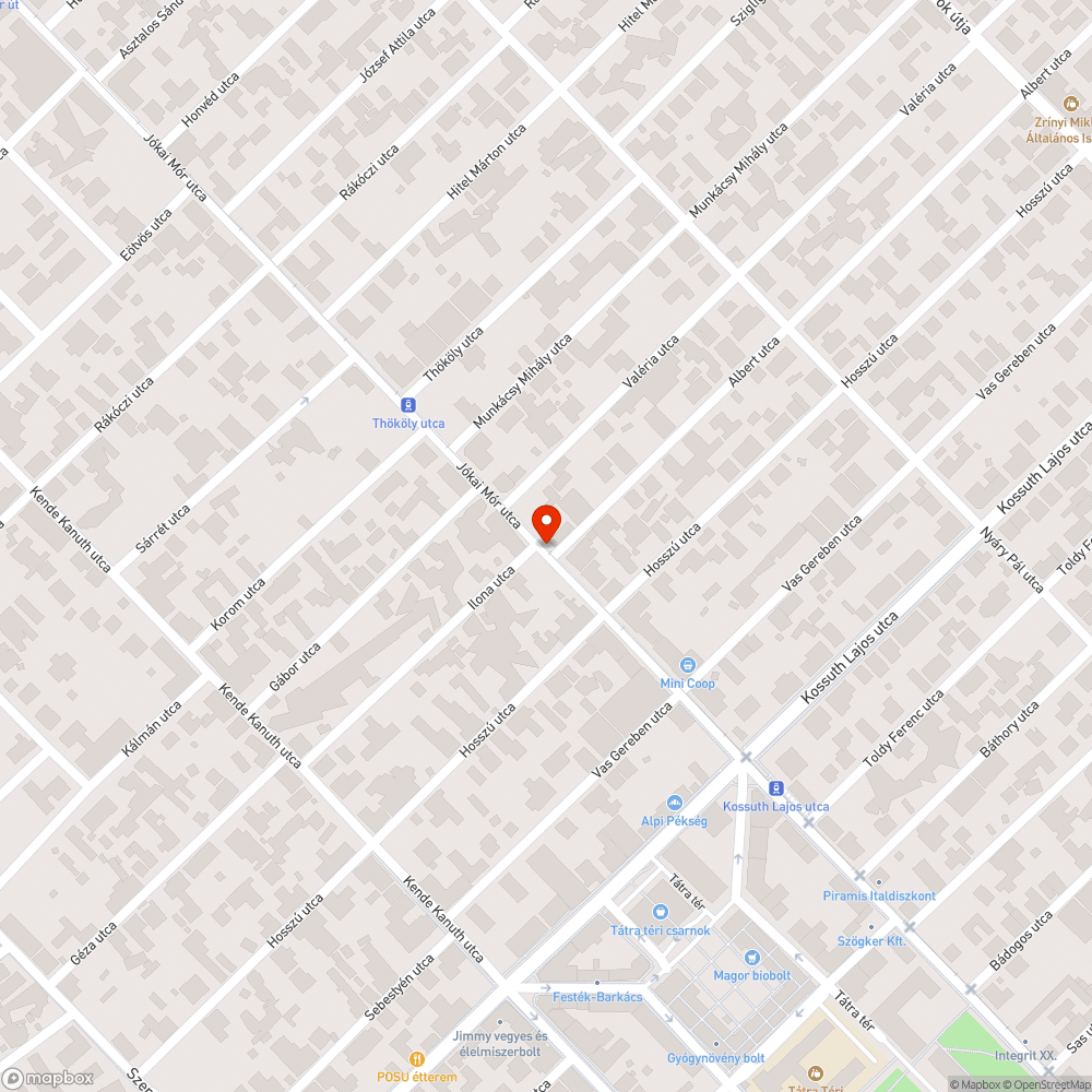 Hiányzó utcatábla bejelentés helye