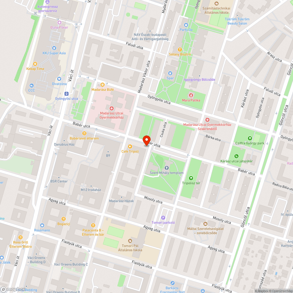 Problémás tűzcsap bejelentés helye