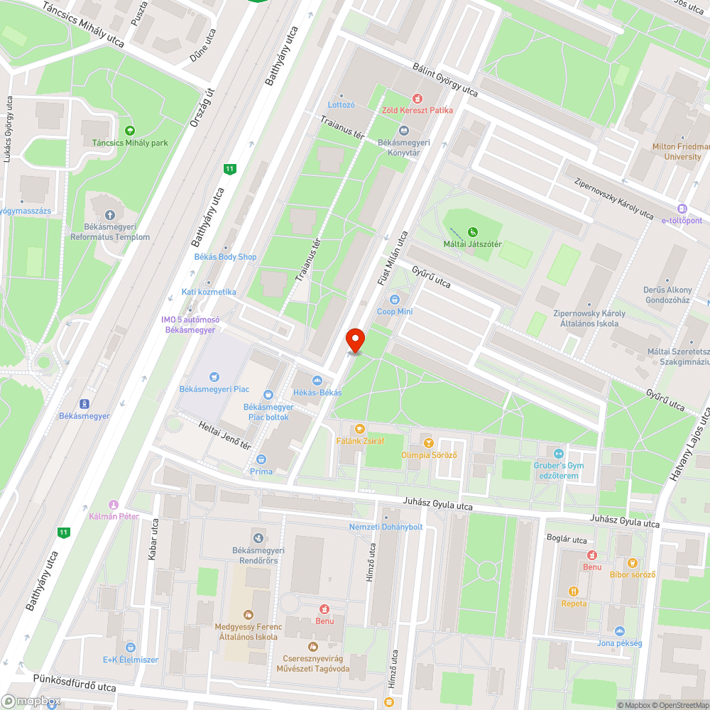 Szemetes zöldre bedobva bejelentés helye