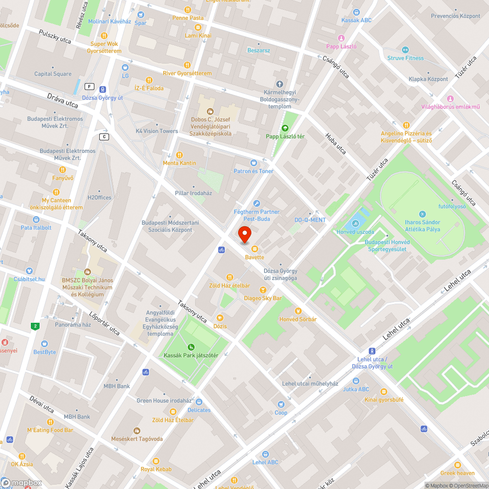 Kassák megálló láthatatlan bejelentés helye