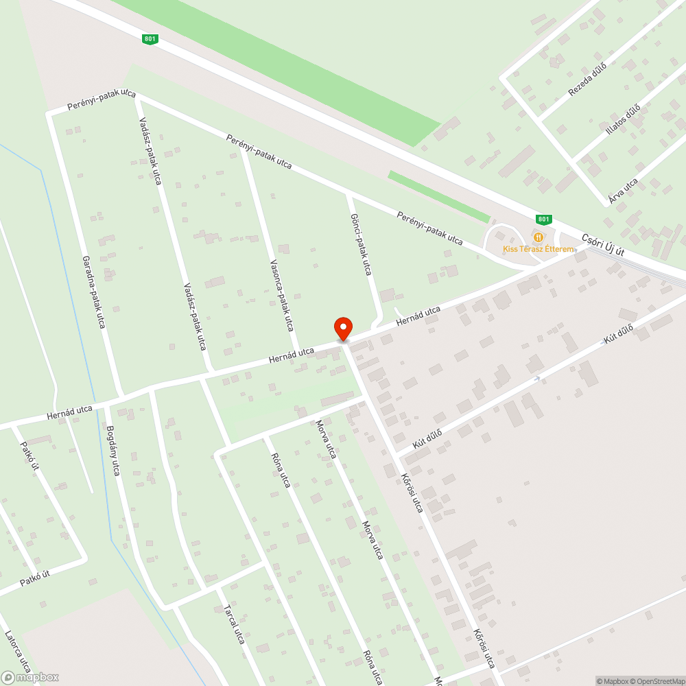 Kidőlt villanyoszlop bejelentés helye